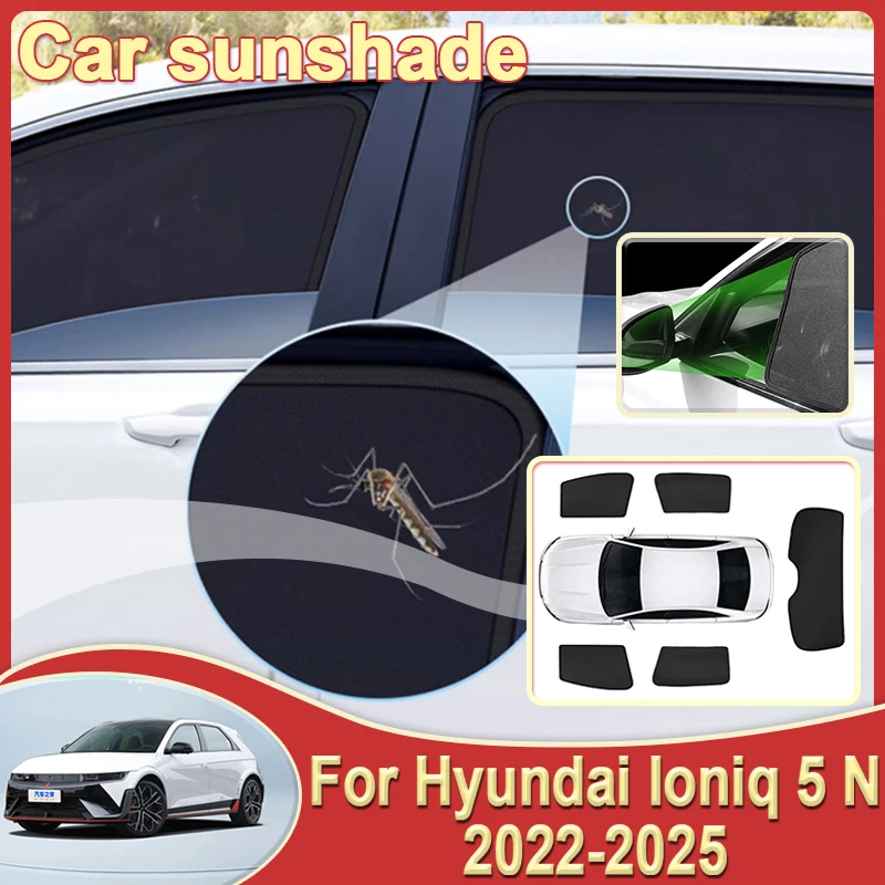 Солнцезащитные сетчатые шторки для Hyundai Ioniq 5 N, аксессуары 2022-2025, магнитные солнцезащитные козырьки на окна, блокирующие УФ-излучение
Солнцезащитные сетчатые шторки для Hyundai Ioniq 5 N, аксессуары 2022-2025, магнитные солнцезащитные козырьки на окна, блокирующие УФ-излучение