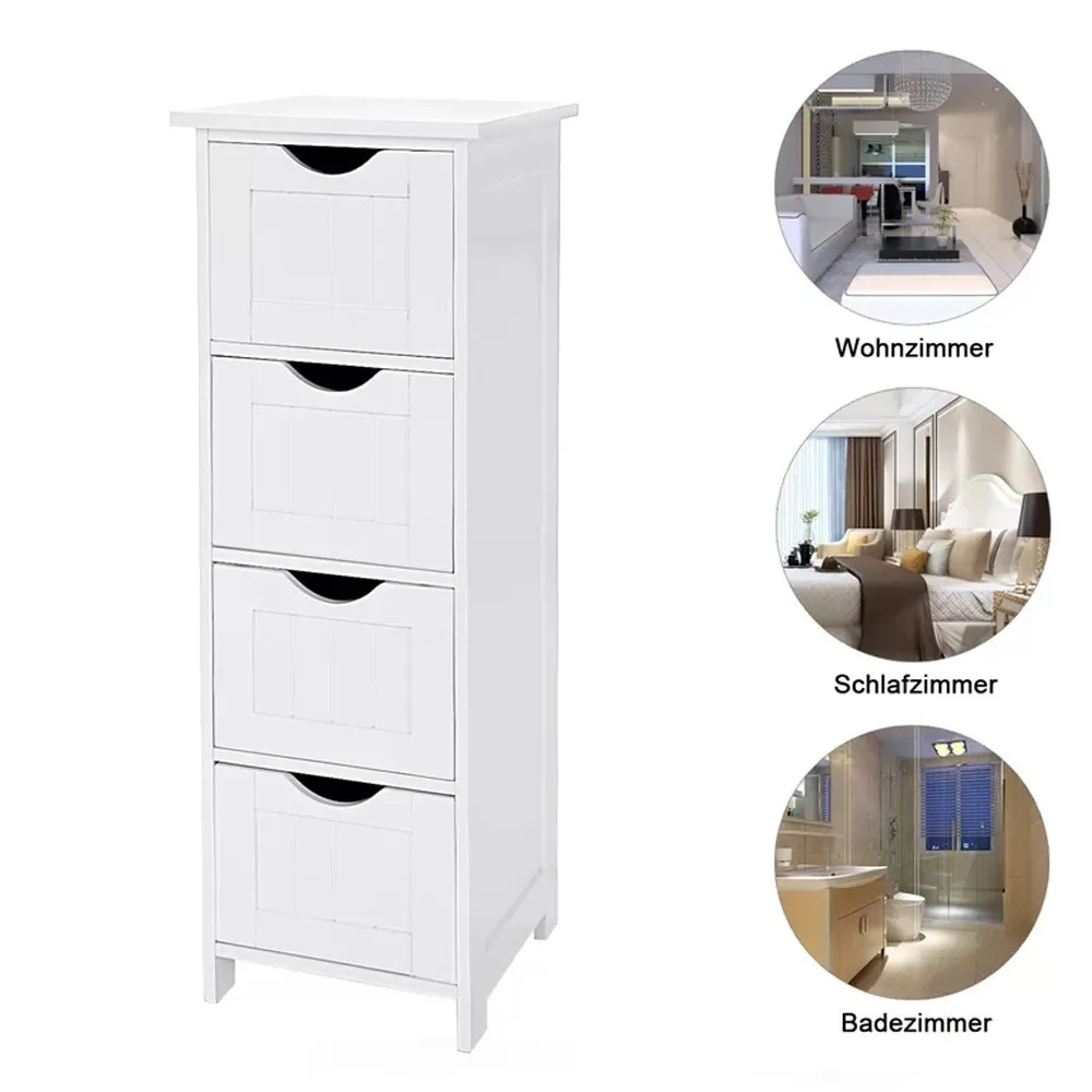New Floor Bathroom Cabinet 4 Drawers Storage Cabinet Organizer Home Cabinet US
New Floor Bathroom Cabinet 4 Drawers Storage Cabinet Organizer Home Cabinet US