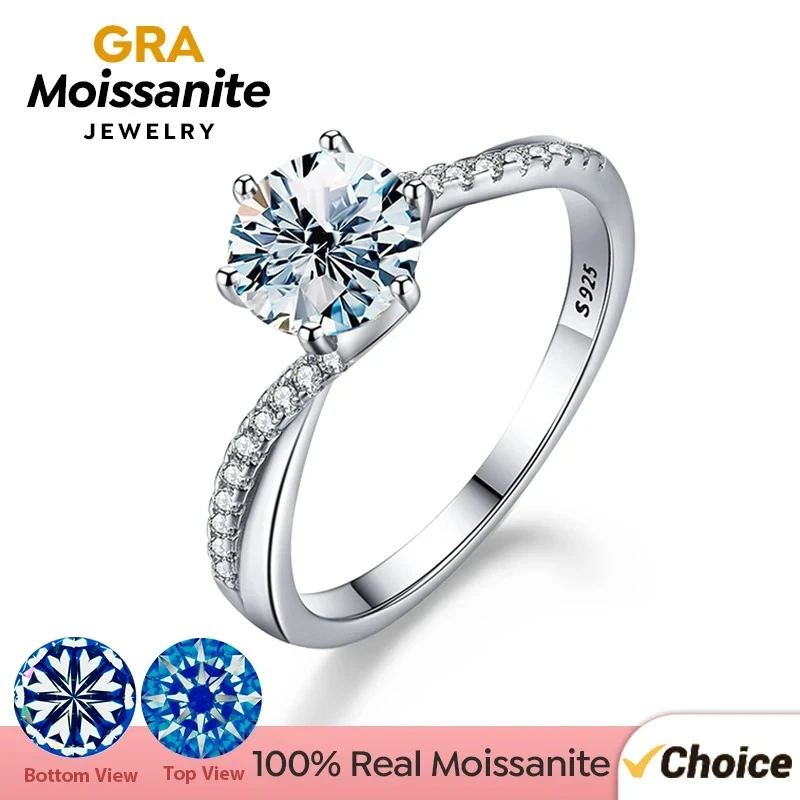 GRA 1ct Real Moissanite Diamond Twisted Arm Ring for Women 925 Sterling Silver Daily Party Gorgeous High Quality Fine Jewelry
GRA 1ct Real Moissanite Diamond Twisted Arm Ring for Women 925 Sterling Silver Daily Party Gorgeous High Quality Fine Jewelry