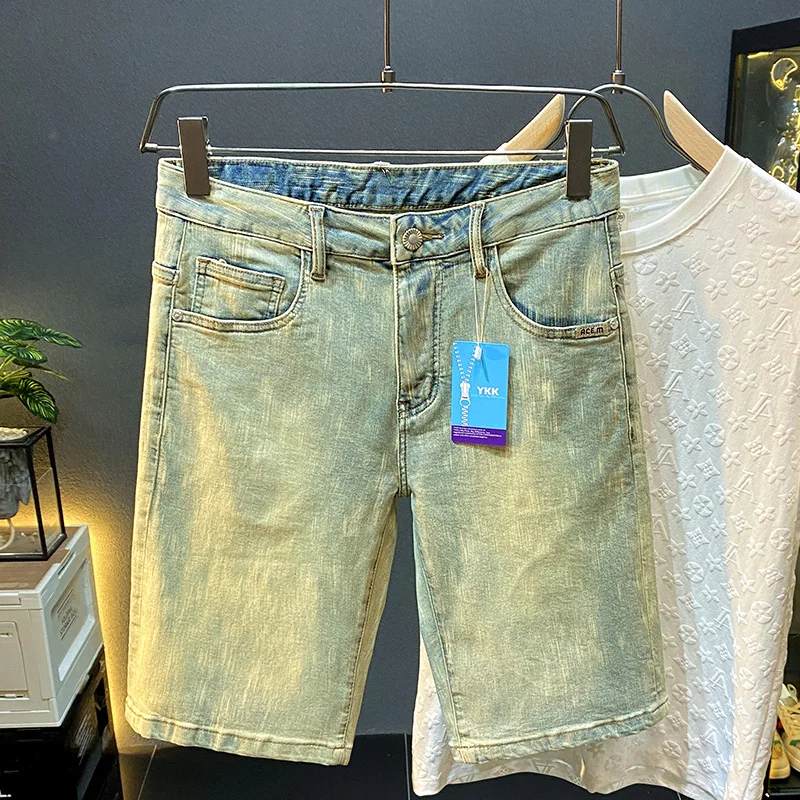 Summer Thin Casual Denim Shorts Men'S Retro Washed Trendy Brand Straight Leg Versatile Printed Washed Elastic Two-Part Pants
Summer Thin Casual Denim Shorts Men'S Retro Washed Trendy Brand Straight Leg Versatile Printed Washed Elastic Two-Part Pants
