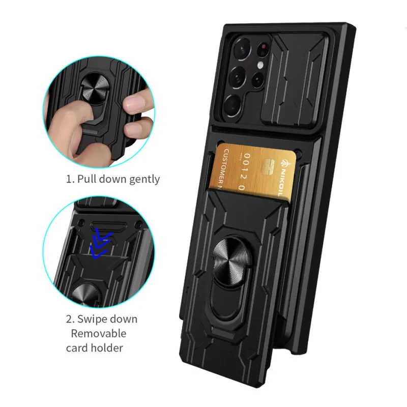 For Samsung Galaxy S22 Ultra Case Magnetic Holder Ring Stand Camera Protection Cases For Sumsung S 22 Plus Card Slot Back Cover
For Samsung Galaxy S22 Ultra Case Magnetic Holder Ring Stand Camera Protection Cases For Sumsung S 22 Plus Card Slot Back Cover