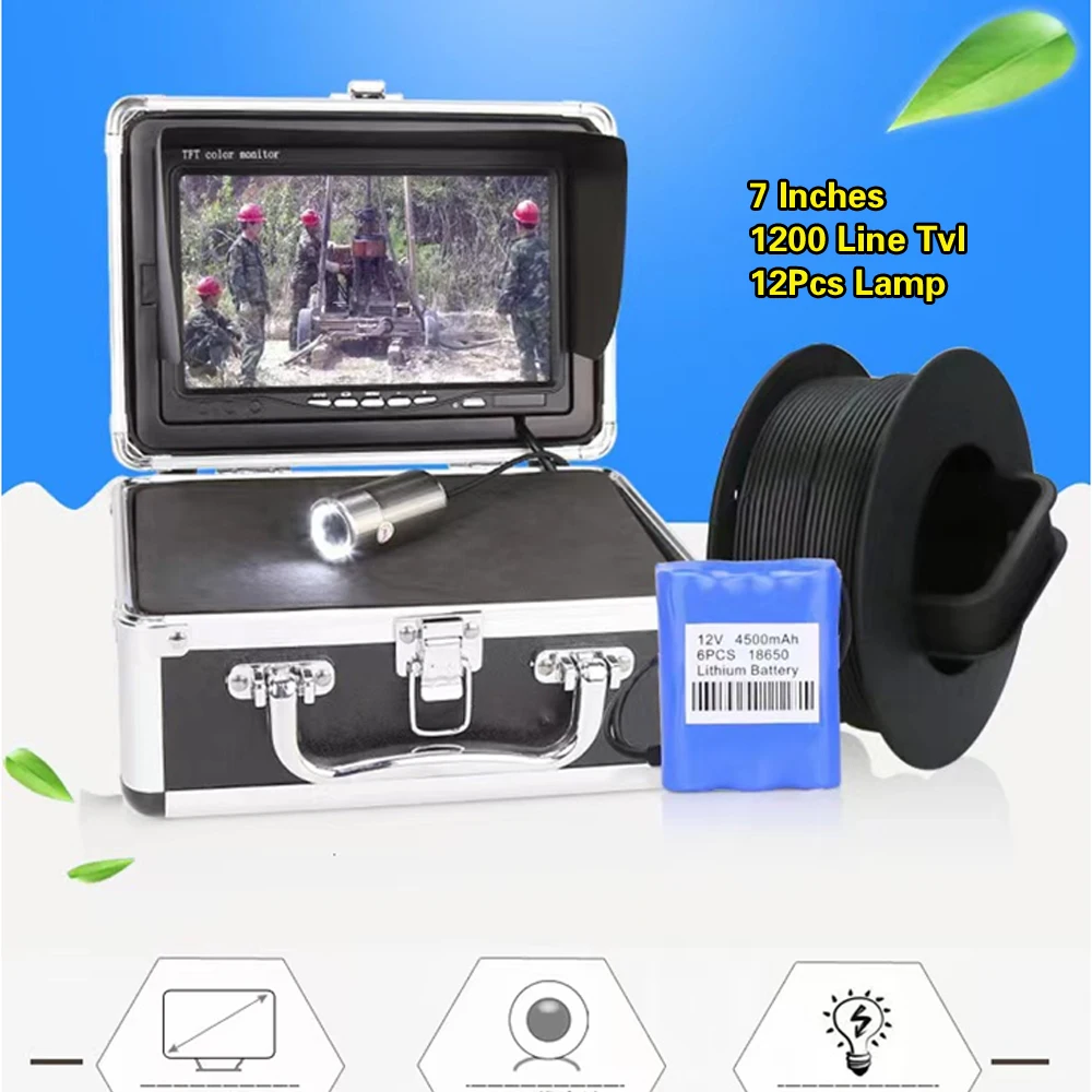 1 Set 15 To 100M Cable Fishing Camera Underwater Surveillance System With DVR Function 7 Inches Display Small Size Camera
1 Set 15 To 100M Cable Fishing Camera Underwater Surveillance System With DVR Function 7 Inches Display Small Size Camera