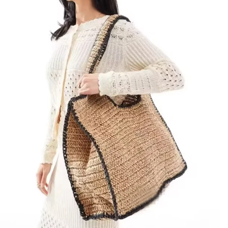 Straw Woven Tote Bags for Women Shoulder Raffia Bag 2025 New Rattan Large Shopping Basket Beach Bag Luxury Handbag Tote Bag
Straw Woven Tote Bags for Women Shoulder Raffia Bag 2025 New Rattan Large Shopping Basket Beach Bag Luxury Handbag Tote Bag