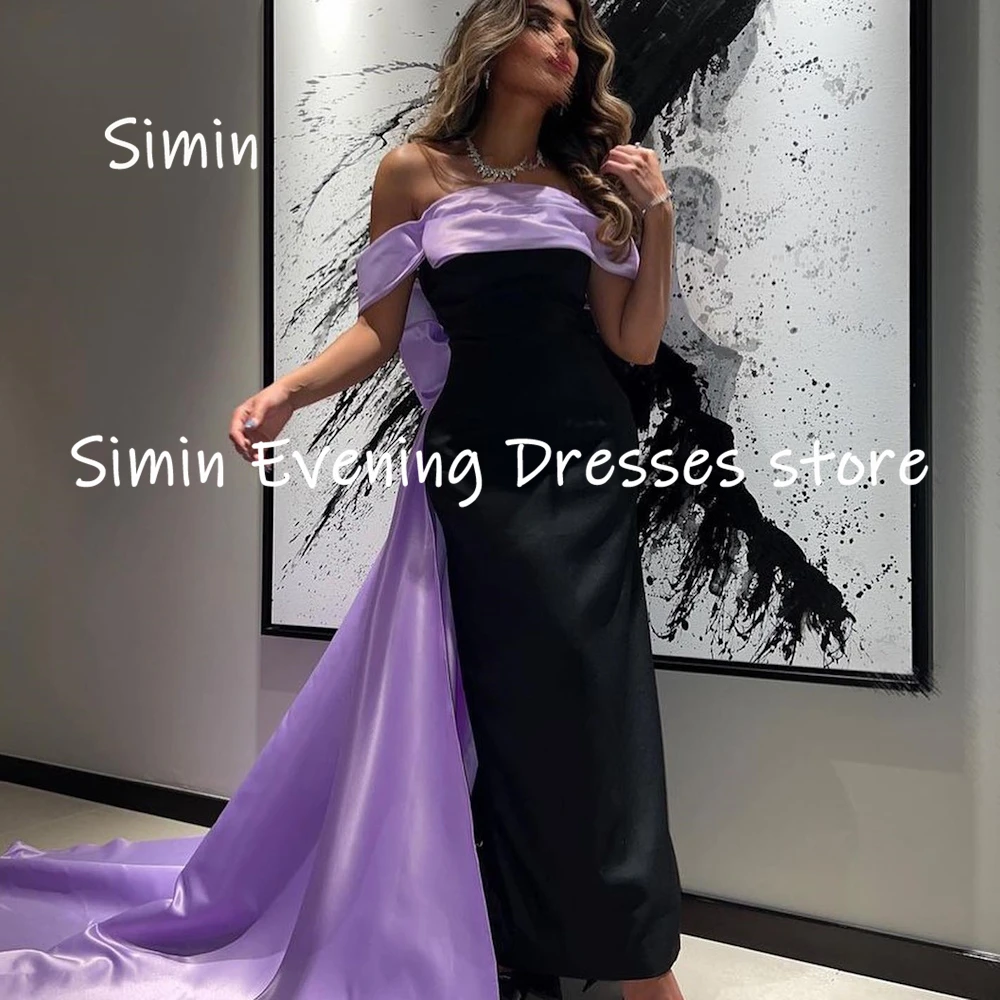 Simin Satin Mermaid Off-the-shoulder Neckline Ruffle Formal Prom Gown Floor-length Evening Elegant Party dresses for women 2023
Simin Satin Mermaid Off-the-shoulder Neckline Ruffle Formal Prom Gown Floor-length Evening Elegant Party dresses for women 2023