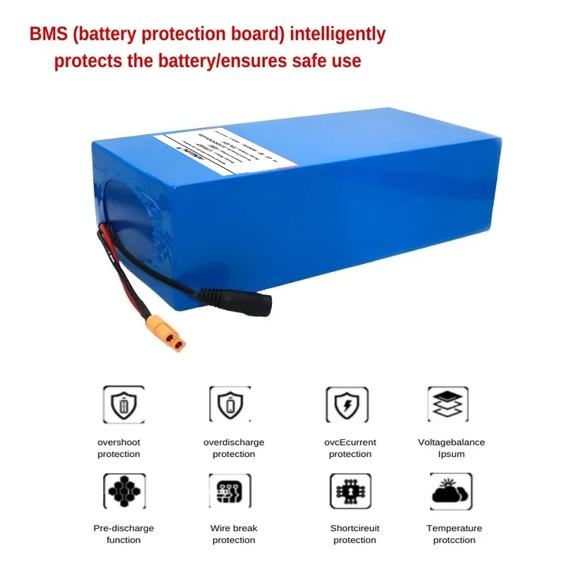 2000W 18650 48V 100Ah 13s6p Lithium Battery Pack 48v 100000mAh Citycoco Motorized Scooter Batteries Built in 50A BMS
2000W 18650 48V 100Ah 13s6p Lithium Battery Pack 48v 100000mAh Citycoco Motorized Scooter Batteries Built in 50A BMS