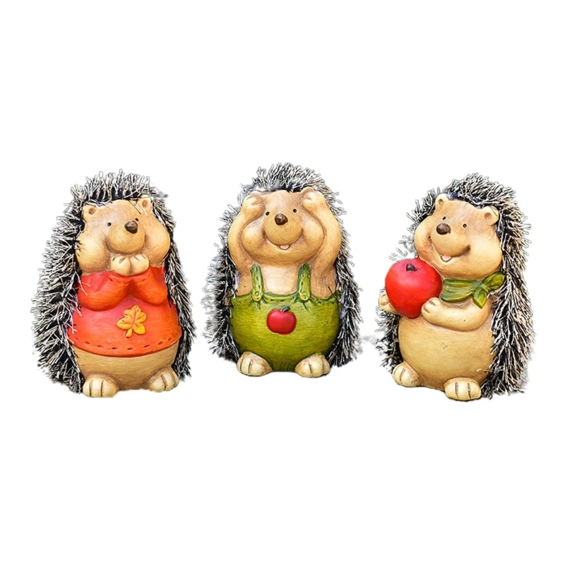3 шт., фигурки животных дикой природы, модель, фигурки ежа, украшение для домашнего рабочего стола, Прямая поставка
3 шт., фигурки животных дикой природы, модель, фигурки ежа, украшение для домашнего рабочего стола, Прямая поставка