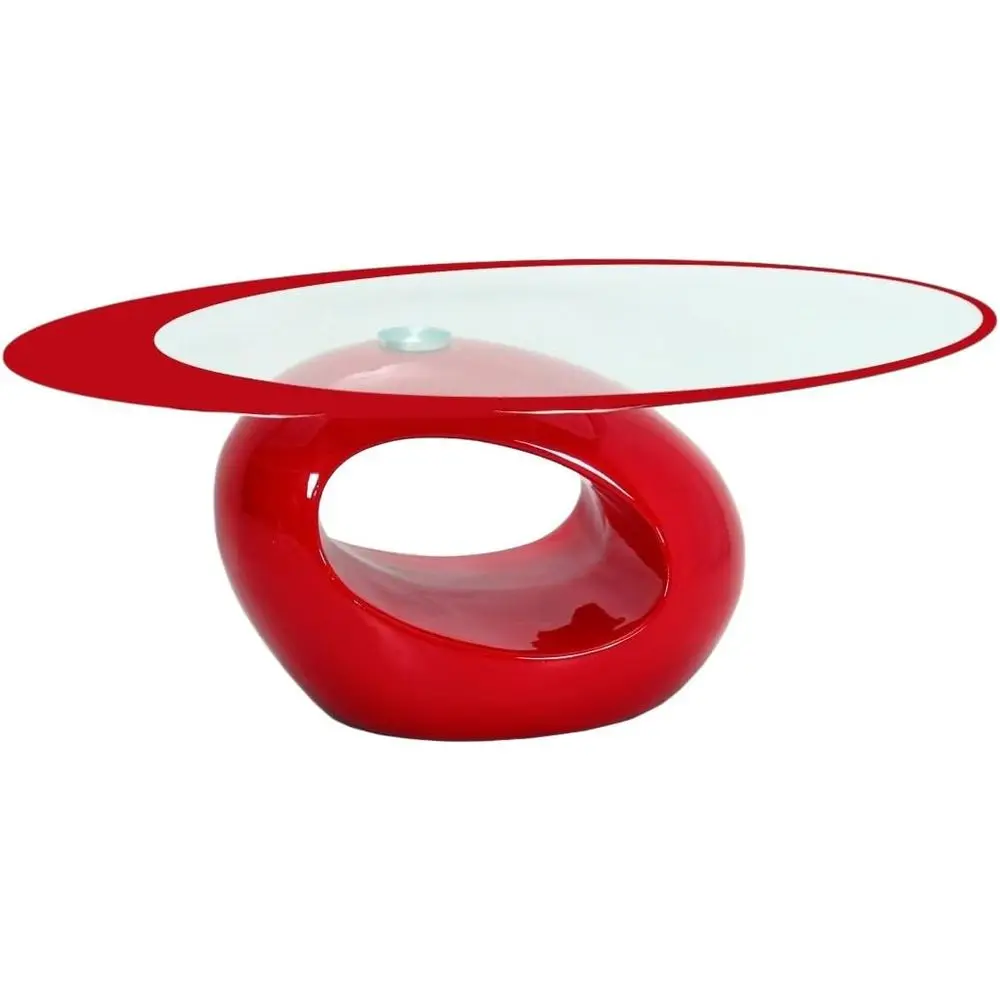 Elegant Red Oval Coffee Table
Elegant Red Oval Coffee Table