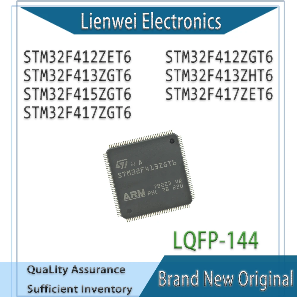 100% New STM32F412ZET6 STM32F412ZGT6 STM32F413ZGT6 STM32F413ZHT6 STM32F415ZGT6 STM32F417ZET6 STM32F417ZGT6 
100% New STM32F412ZET6 STM32F412ZGT6 STM32F413ZGT6 STM32F413ZHT6 STM32F415ZGT6 STM32F417ZET6 STM32F417ZGT6