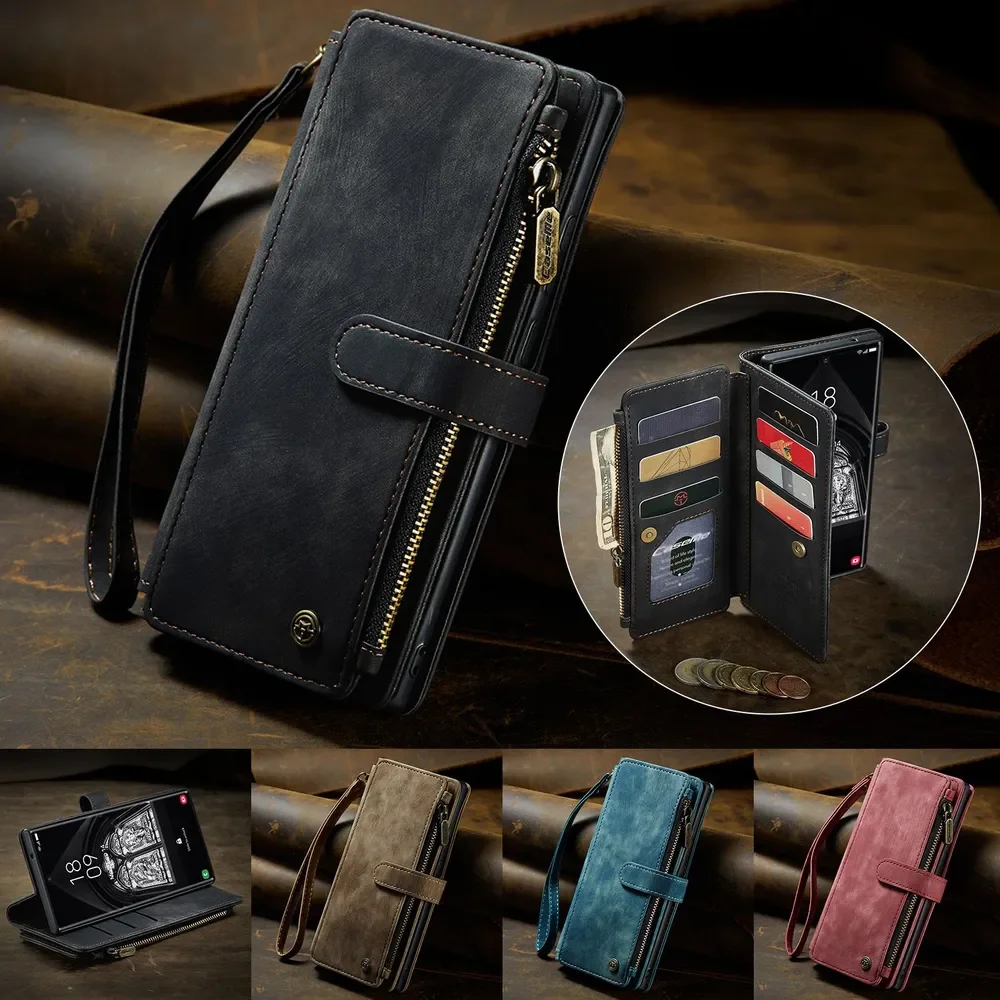 Phone Case For Samsung Galaxy S23Ultra Flip Leather Zipper Wallet Card Bag Cover Coque Etui
Phone Case For Samsung Galaxy S23Ultra Flip Leather Zipper Wallet Card Bag Cover Coque Etui