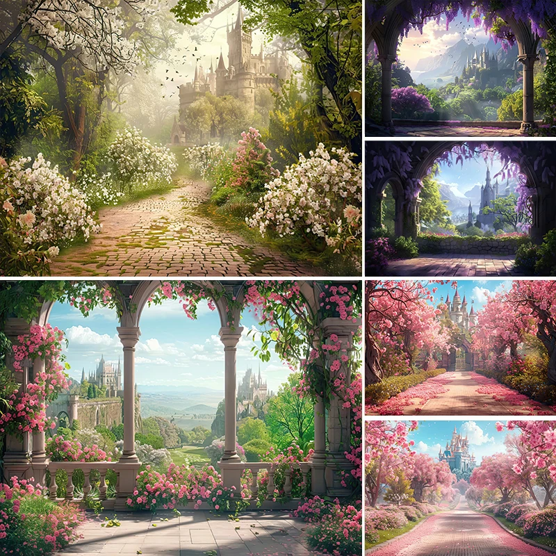 LS Photography Background Spring Forest Castle Floral Decor Props Baby Shower Children Portrait Photo Backdrop Studio
LS Photography Background Spring Forest Castle Floral Decor Props Baby Shower Children Portrait Photo Backdrop Studio