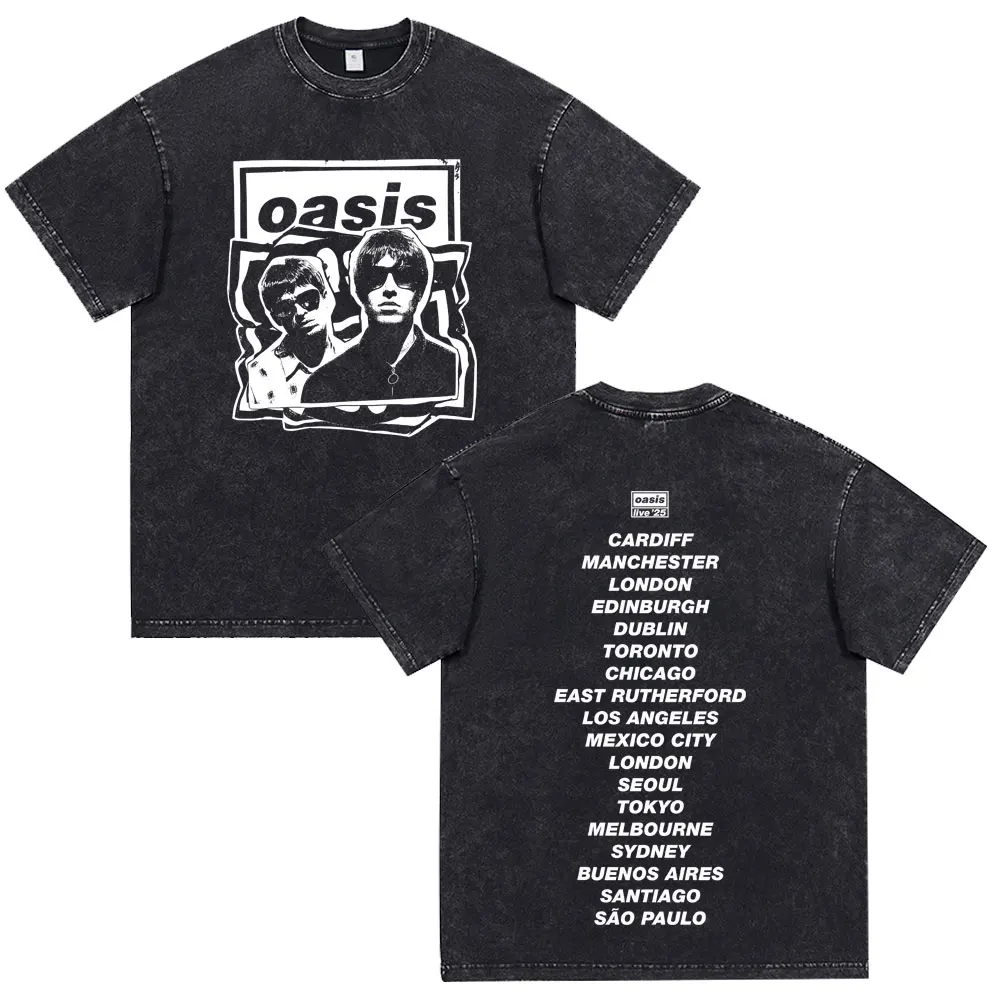 OASIS Live 25 Tour 2025 T-shirt Men Woman T Shirt Hip Hop Summer Loose Casual Cotton Oversized Streetwear Vintage Washed T-shirt
OASIS Live 25 Tour 2025 T-shirt Men Woman T Shirt Hip Hop Summer Loose Casual Cotton Oversized Streetwear Vintage Washed T-shirt