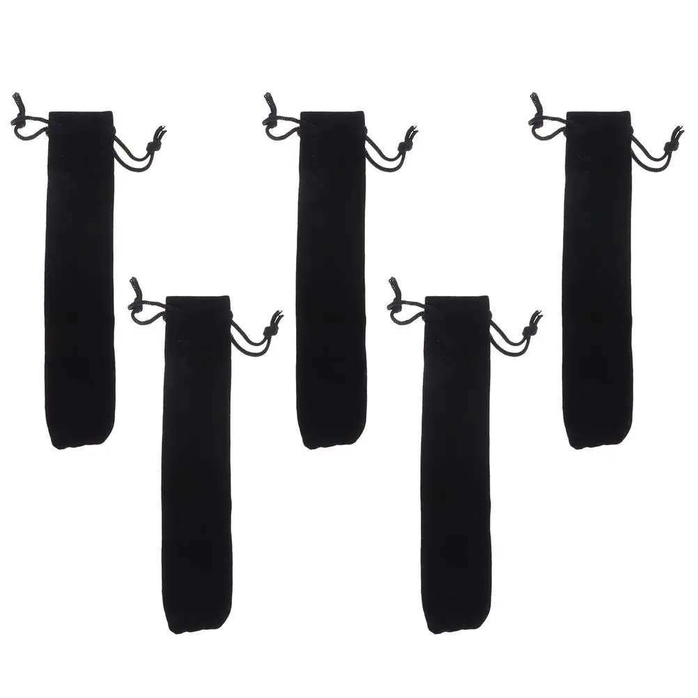 5 Pcs Black Flannel Pen Sleeve Velvet Pencil Case Drawstring Single Pen Pouch Desk ganizer Storage Solution Gift
5 Pcs Black Flannel Pen Sleeve Velvet Pencil Case Drawstring Single Pen Pouch Desk ganizer Storage Solution Gift