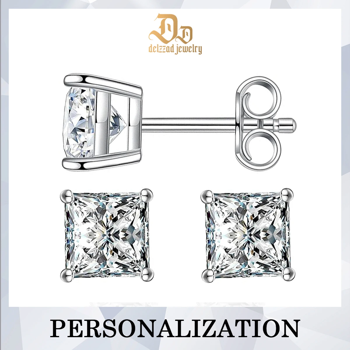 2025 Delzzad 100% S925 Sterling Silver 0.1-3 Carat D Color Moissanite Simple Stud Earrings Women's Shiny Party Exquisite Jewelry
2025 Delzzad 100% S925 Sterling Silver 0.1-3 Carat D Color Moissanite Simple Stud Earrings Women's Shiny Party Exquisite Jewelry