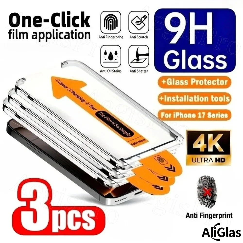 3Pcs High Clear Tempered Glass For iPhone 17 16 15 Pro Max Dust Free Installation Glass For iPhone 17 16 15 Anti-Shatter HD Film
3Pcs High Clear Tempered Glass For iPhone 17 16 15 Pro Max Dust Free Installation Glass For iPhone 17 16 15 Anti-Shatter HD Film