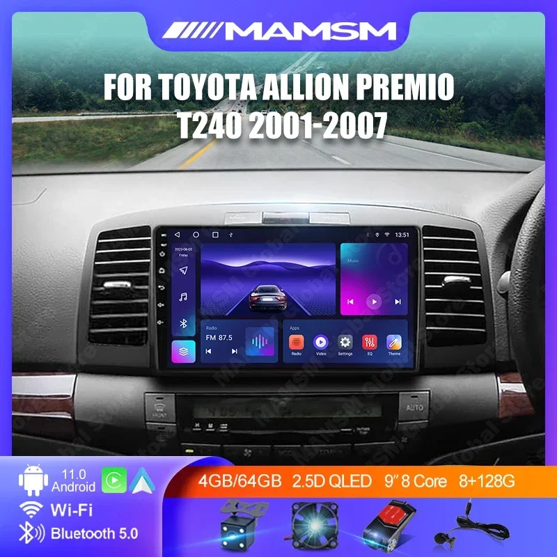 Android 13 Carplay автомобильный радиоприемник мультимедийный плеер для Toyota Allion Premio T240 2001-2007 авторадио навигация GPS стерео головное устройство
Android 13 Carplay автомобильный радиоприемник мультимедийный плеер для Toyota Allion Premio T240 2001-2007 авторадио навигация GPS стерео головное устройство
