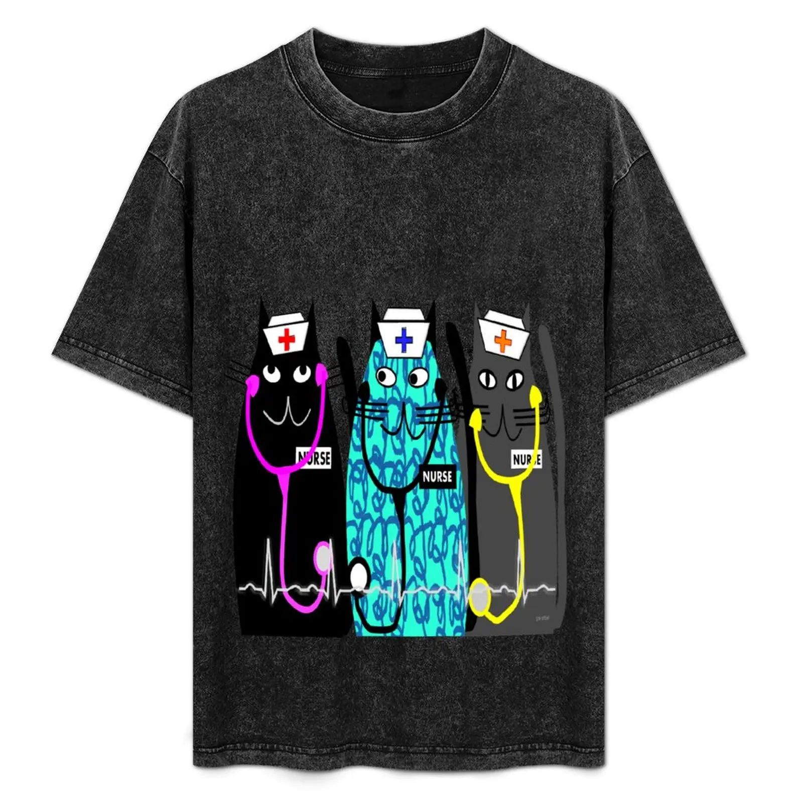 Whimsical Nurse Cats T-Shirt Large Size Casual Tee Shirt
Whimsical Nurse Cats T-Shirt Large Size Casual Tee Shirt