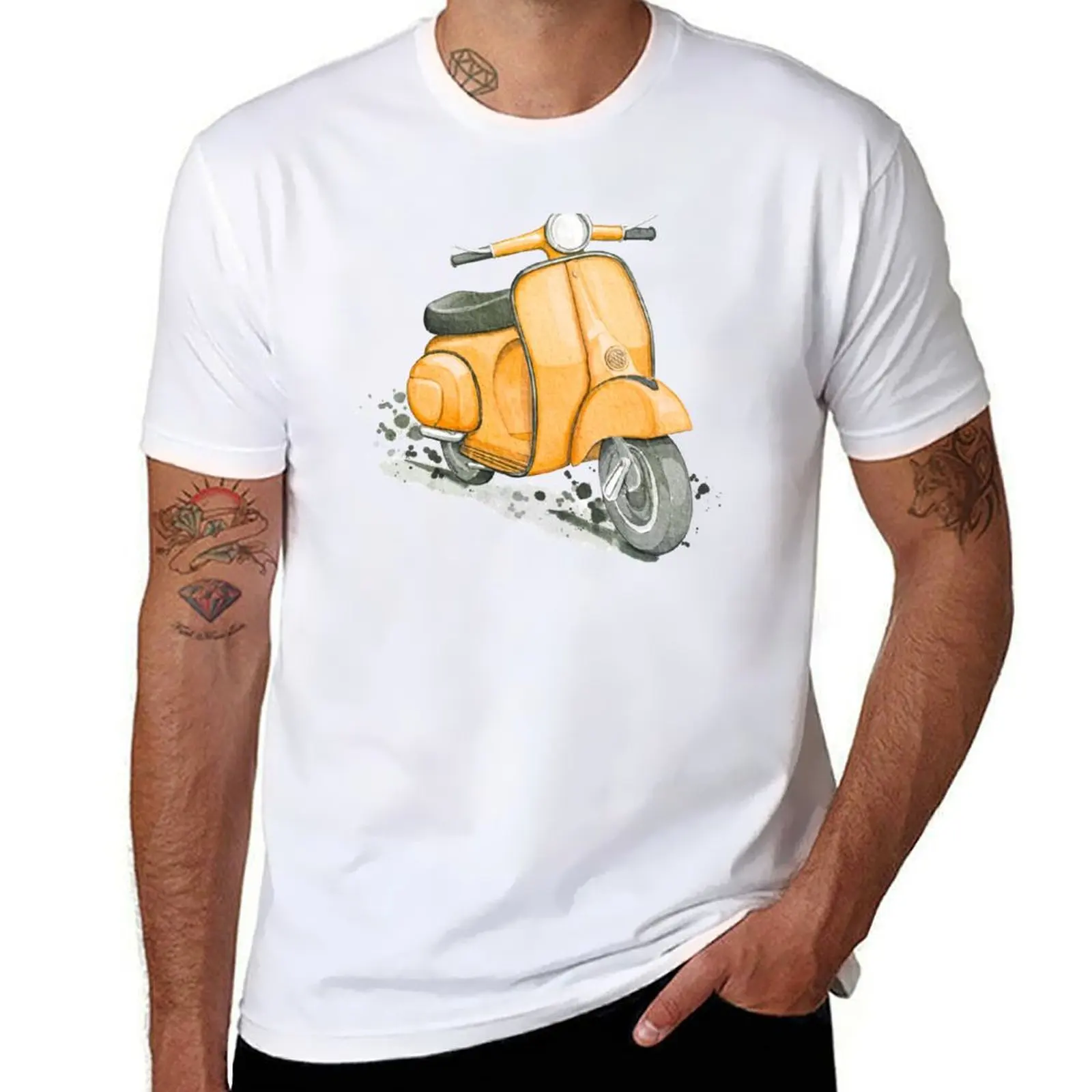 Yellow Classic scooter white background vintage style T-Shirt cotton t shirts man 100% printed t shirts for man T-Shirt
Yellow Classic scooter white background vintage style T-Shirt cotton t shirts man 100% printed t shirts for man T-Shirt