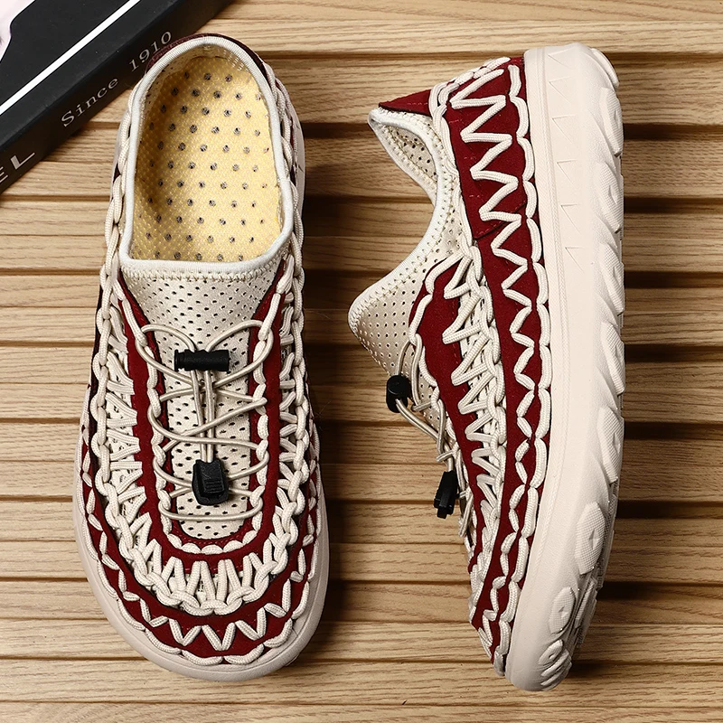 YUYIN Summer 2026 Fashion Men Casual Shoes Brand Designer Men Sneakers Hand Woven Men's Sandals High Quality Beach Sandals
YUYIN Summer 2026 Fashion Men Casual Shoes Brand Designer Men Sneakers Hand Woven Men's Sandals High Quality Beach Sandals