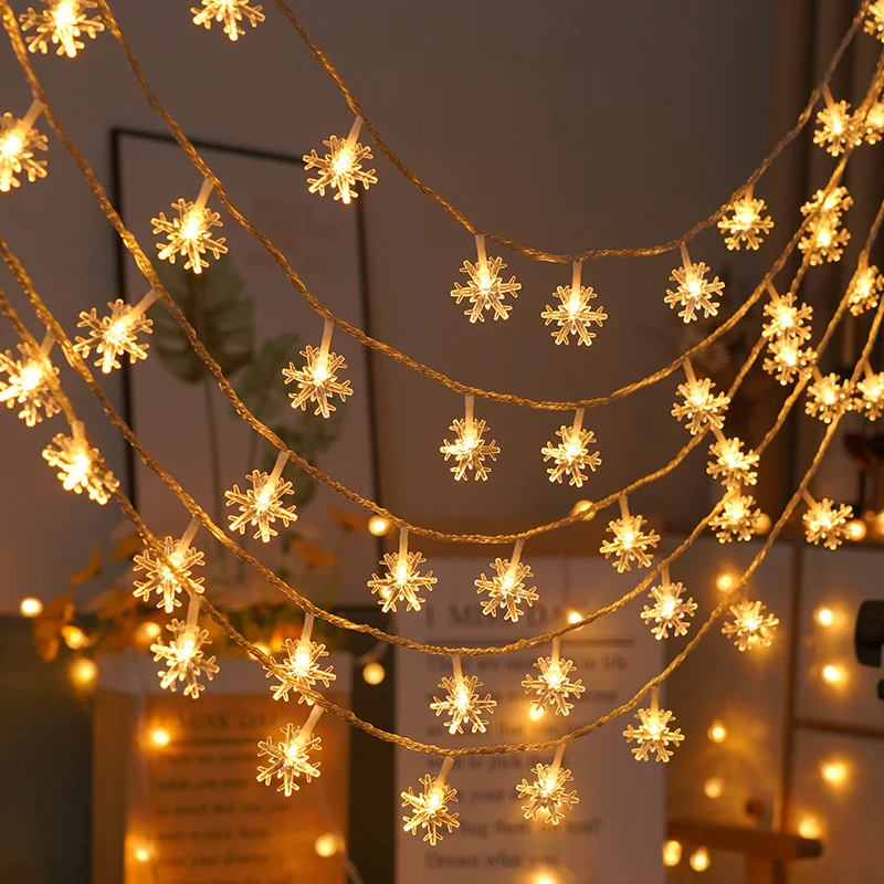 LED Snowflake String Lights Fairy Lights Battery Operated Bedroom Indoors Garden Christmas Tree Decoration Ambient Lamps Xmas
LED Snowflake String Lights Fairy Lights Battery Operated Bedroom Indoors Garden Christmas Tree Decoration Ambient Lamps Xmas