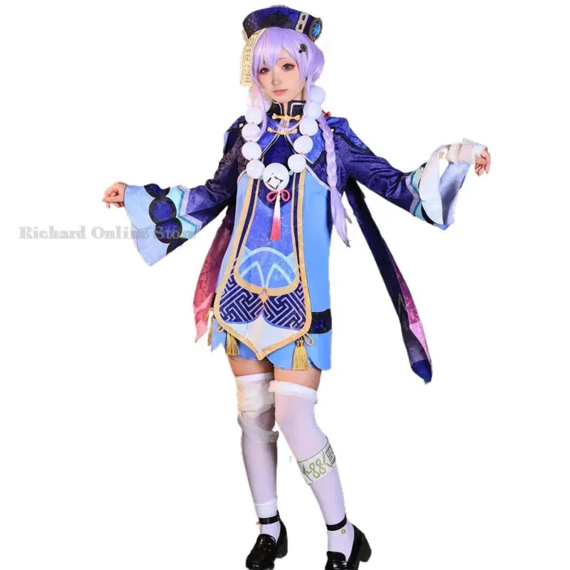 Genshin Qiqi anime cosplay costume Qiqi zombie girl dress wig hat anime cosplay Halloween costume accessories
Genshin Qiqi anime cosplay costume Qiqi zombie girl dress wig hat anime cosplay Halloween costume accessories