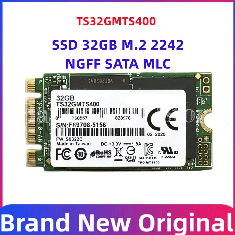 TS32GMTS400 32G Solid State Drive 32GB 2242 SATA3 Protocol M2 MLC Granular Independent Cache NGFF SSD
TS32GMTS400 32G Solid State Drive 32GB 2242 SATA3 Protocol M2 MLC Granular Independent Cache NGFF SSD