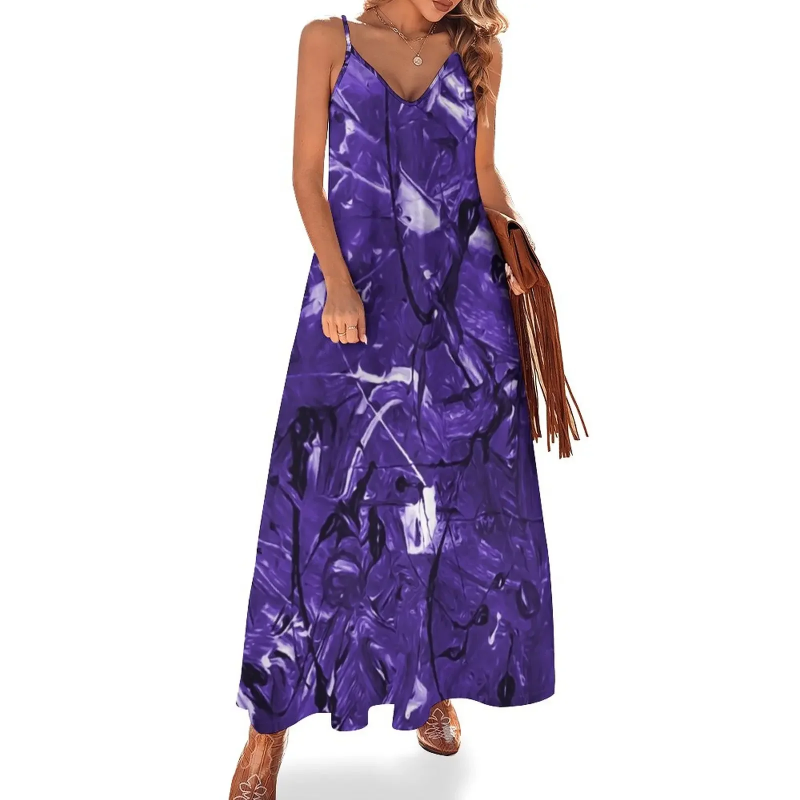 Ultraviolet Chaos Sleeveless Dress elegant women's dresses for wedding chic and elegant woman dress
Ultraviolet Chaos Sleeveless Dress elegant women's dresses for wedding chic and elegant woman dress