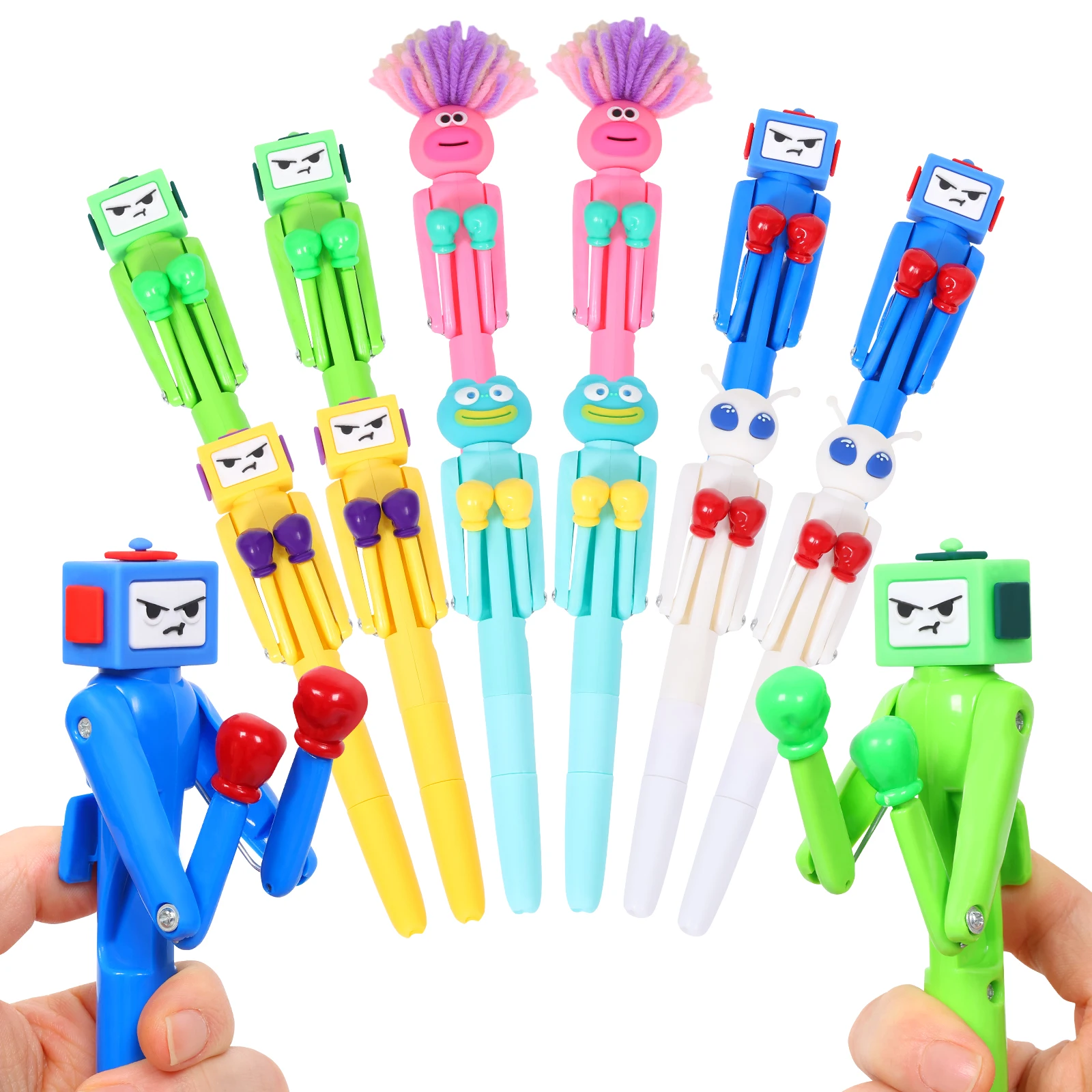 12Pcs Creative Boxing Pen Quick-drying Ballpoint Pen Stress Relief Neutral Pen Student Signature Pen School Stationery Supplies
12Pcs Creative Boxing Pen Quick-drying Ballpoint Pen Stress Relief Neutral Pen Student Signature Pen School Stationery Supplies