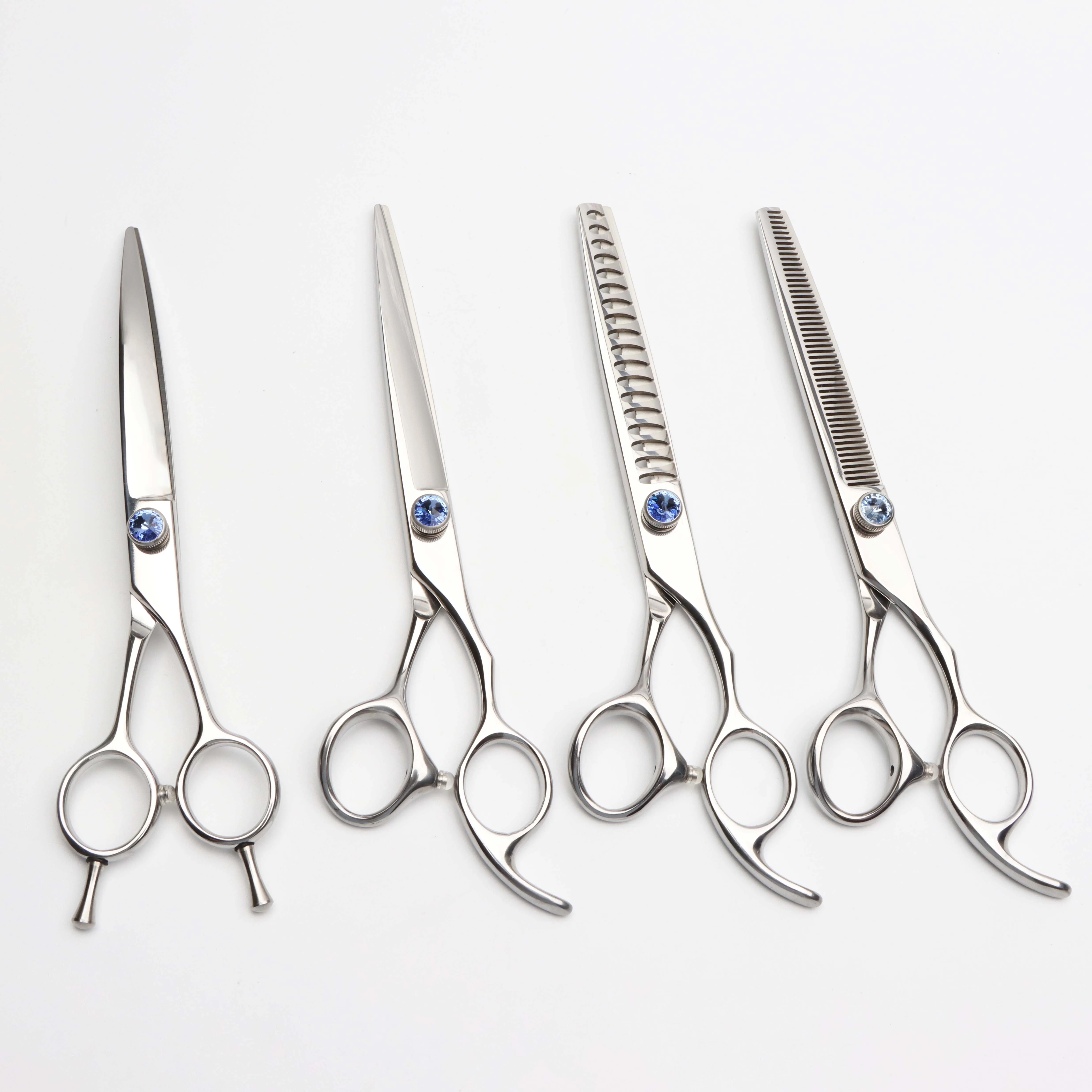 Grooming Scissors Set for Pet Cat Dog Stainless Pet Dog Grooming Scissors Set Curved
Grooming Scissors Set for Pet Cat Dog Stainless Pet Dog Grooming Scissors Set Curved