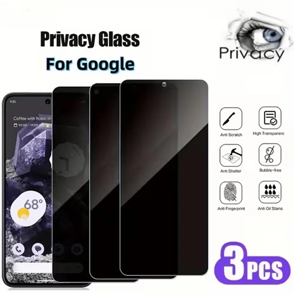 3/1Pcs Privacy Screen Protectors For Google Pixel 9 Pro XL 9 Pro 9A 8 Pro 9 10 Pro Tempered Glass For Google Pixel 10 Pro XL
3/1Pcs Privacy Screen Protectors For Google Pixel 9 Pro XL 9 Pro 9A 8 Pro 9 10 Pro Tempered Glass For Google Pixel 10 Pro XL