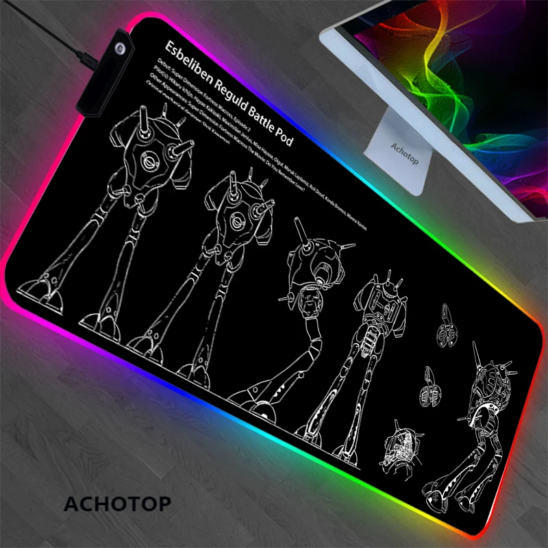 Высокий коврик для мыши с аниме-роботом, игровой коврик для мыши RGB, большой скоростной светодиодный коврик для мыши для геймеров, игровой коврик для мыши с подсветкой
Высокий коврик для мыши с аниме-роботом, игровой коврик для мыши RGB, большой скоростной светодиодный коврик для мыши для геймеров, игровой коврик для мыши с подсветкой