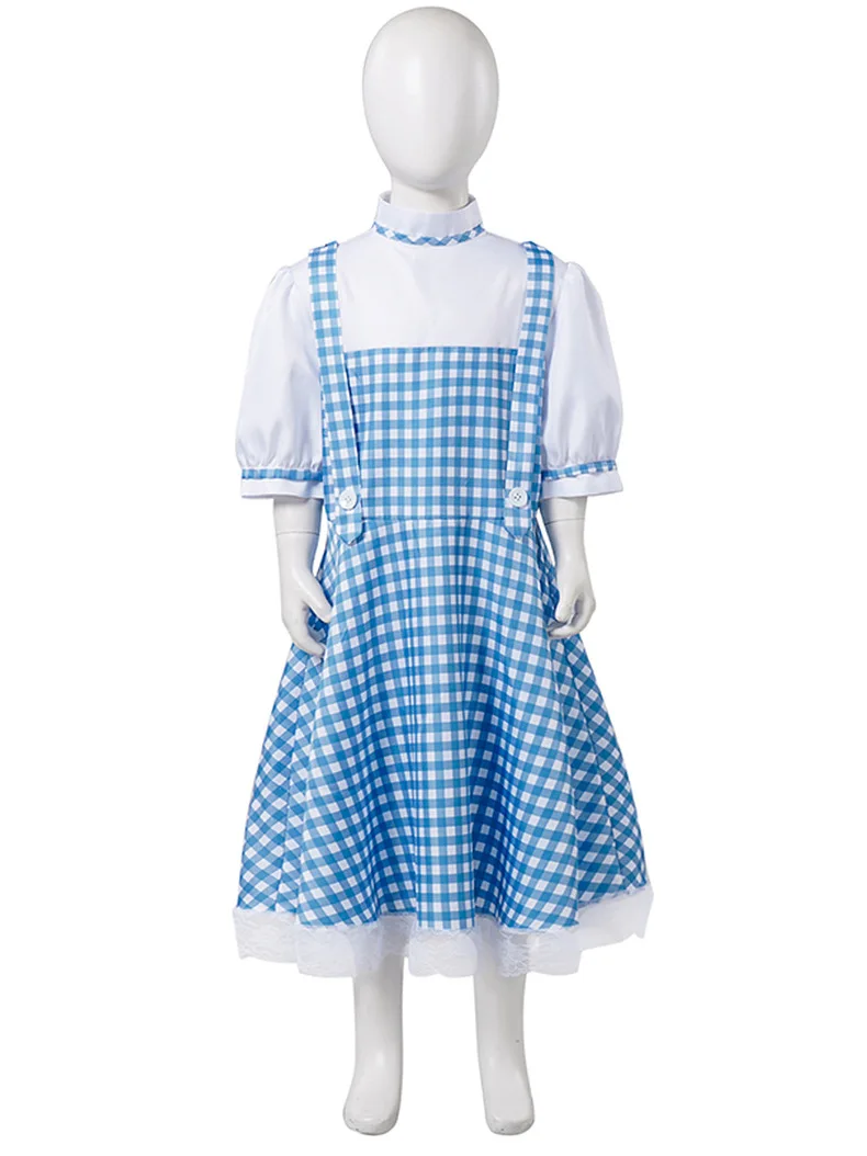 Dorothy Blue Checked Dress Wizard of Oz Cosplay Costume Halloween Carnival Lolita Maid Pastoral Character Dress for Kids Girls
Dorothy Blue Checked Dress Wizard of Oz Cosplay Costume Halloween Carnival Lolita Maid Pastoral Character Dress for Kids Girls