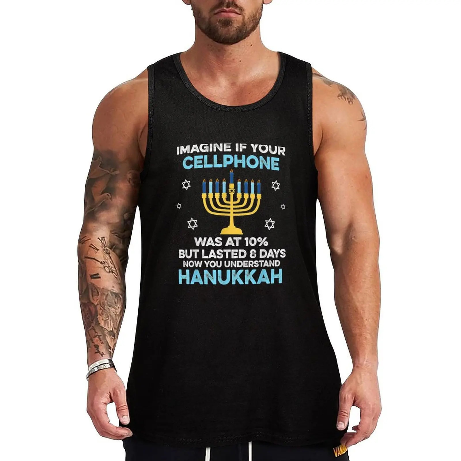 Funny Hanukkah Gifts Cellphone Chanukkah Tank Top fitness clothing for men Men's sleeveless gym shirts gym t-shirts man Body man
Funny Hanukkah Gifts Cellphone Chanukkah Tank Top fitness clothing for men Men's sleeveless gym shirts gym t-shirts man Body man
