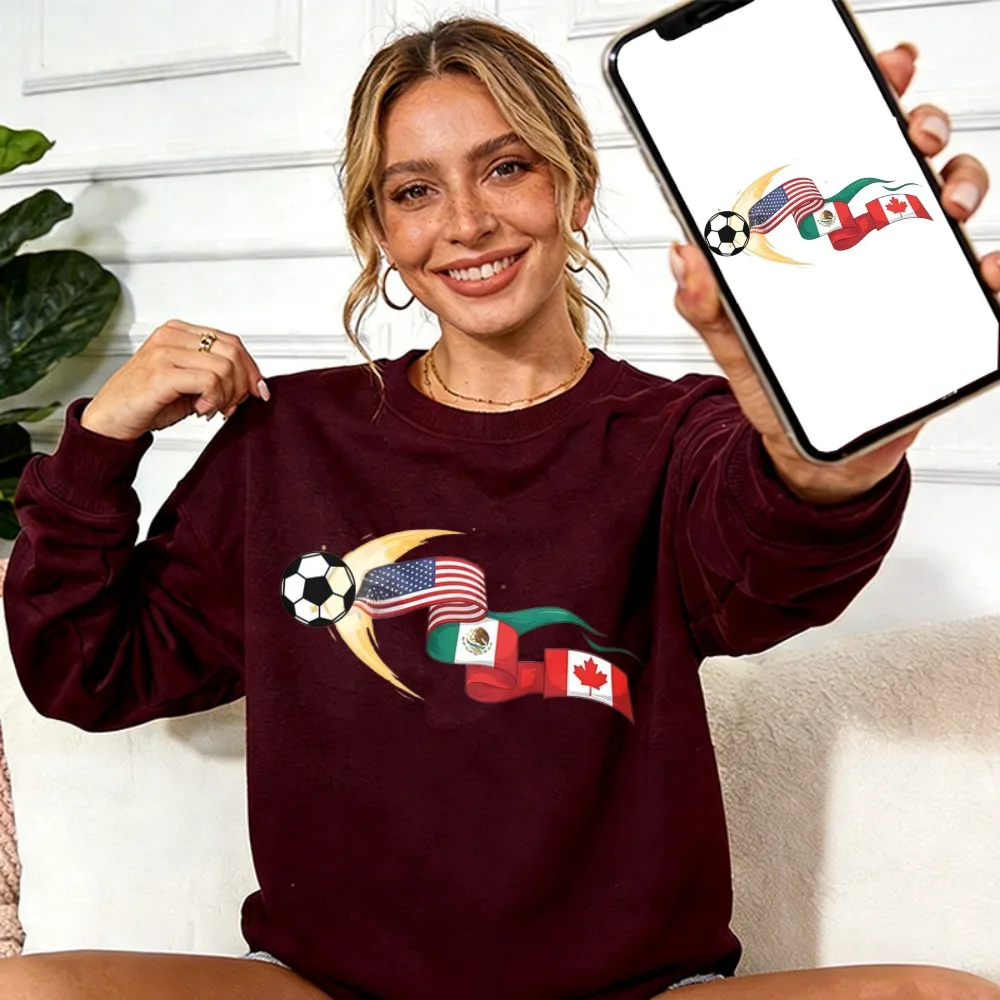 USA Mexico Canada Flag Soccer Sweatshirt Crewneck Long Sleeve Pullover North America Patriotic Fan Casual Tops Gift Streetwear
USA Mexico Canada Flag Soccer Sweatshirt Crewneck Long Sleeve Pullover North America Patriotic Fan Casual Tops Gift Streetwear