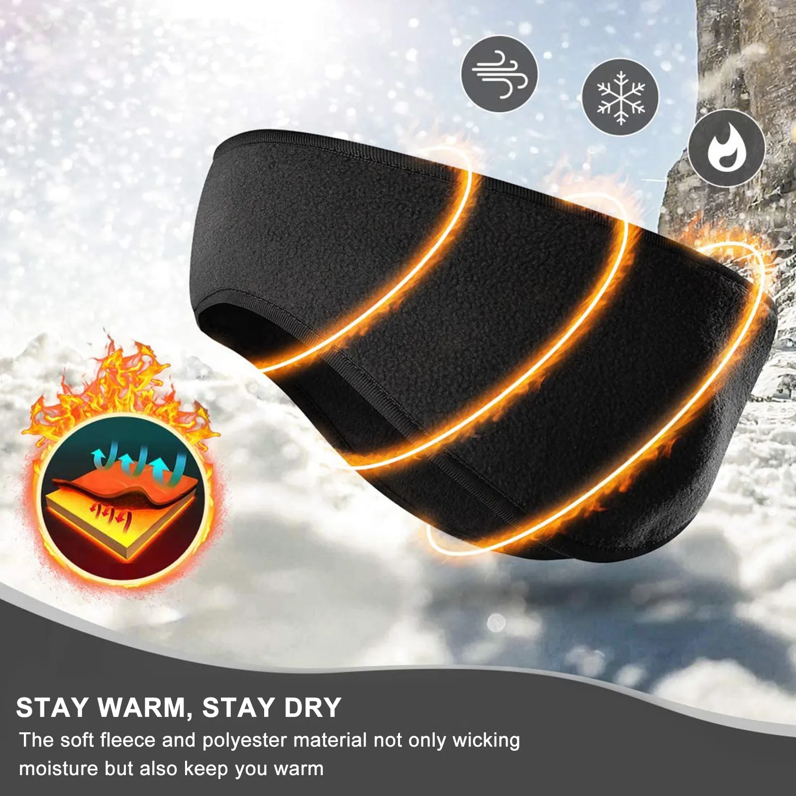 2Pcs Stretchy Sports Headband Full Coverage Ear Warmer Cold-Proof Protective Hairband for Gym Yoga Running Cycling Unisex Use
2Pcs Stretchy Sports Headband Full Coverage Ear Warmer Cold-Proof Protective Hairband for Gym Yoga Running Cycling Unisex Use
