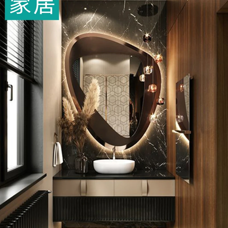 Modern and minimalist bathroom cabinets, combined with rock panel washbasin, for exporting to Spanish villa hotels
Modern and minimalist bathroom cabinets, combined with rock panel washbasin, for exporting to Spanish villa hotels