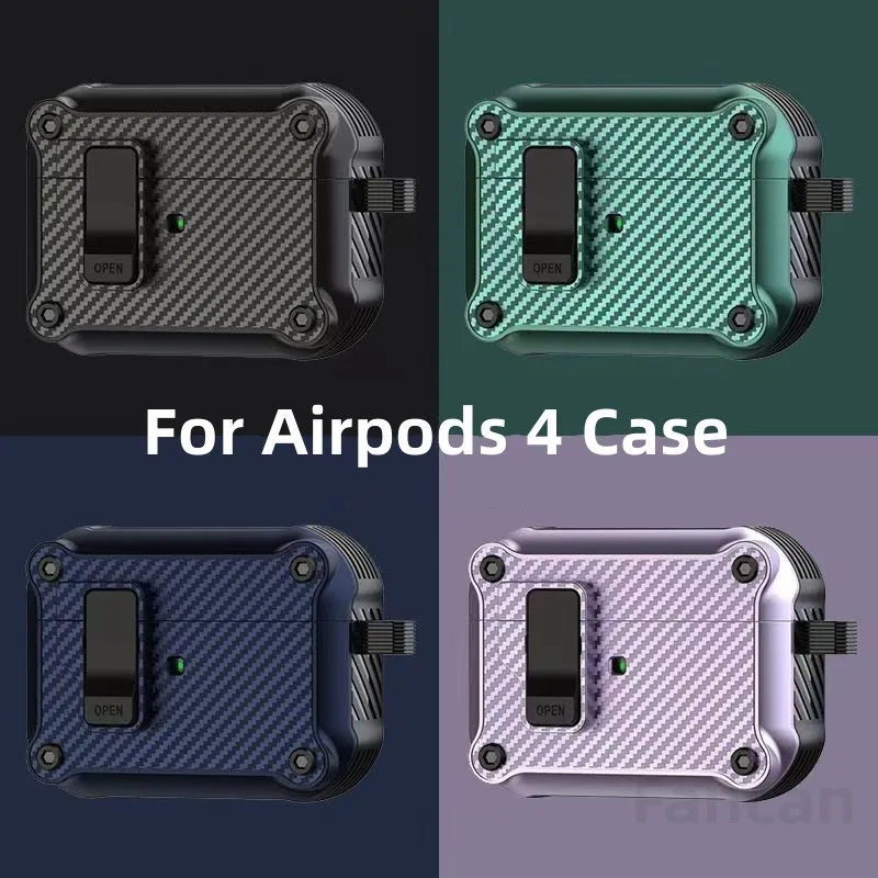 Новинка 2024 года для Airpods 4, чехол поколения, роскошный чехол из углеродного волокна с брелоком, защитный чехол, аксессуары для AirPods 4-го чехла
Новинка 2024 года для Airpods 4, чехол поколения, роскошный чехол из углеродного волокна с брелоком, защитный чехол, аксессуары для AirPods 4-го чехла