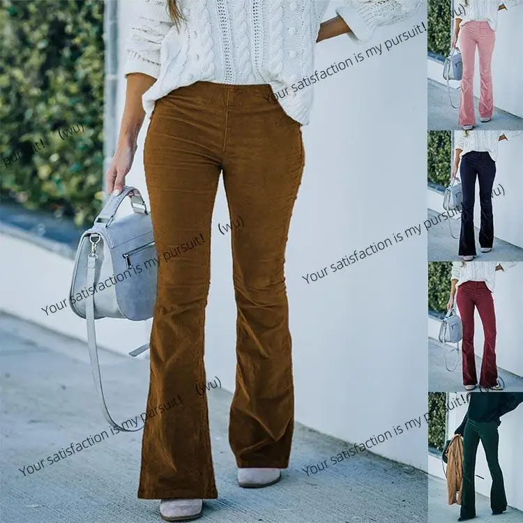 ZOCI-autumn and winter women's solid color high-waisted slim-fitting micro-flared pants corduroy elastic waist casual pants
ZOCI-autumn and winter women's solid color high-waisted slim-fitting micro-flared pants corduroy elastic waist casual pants