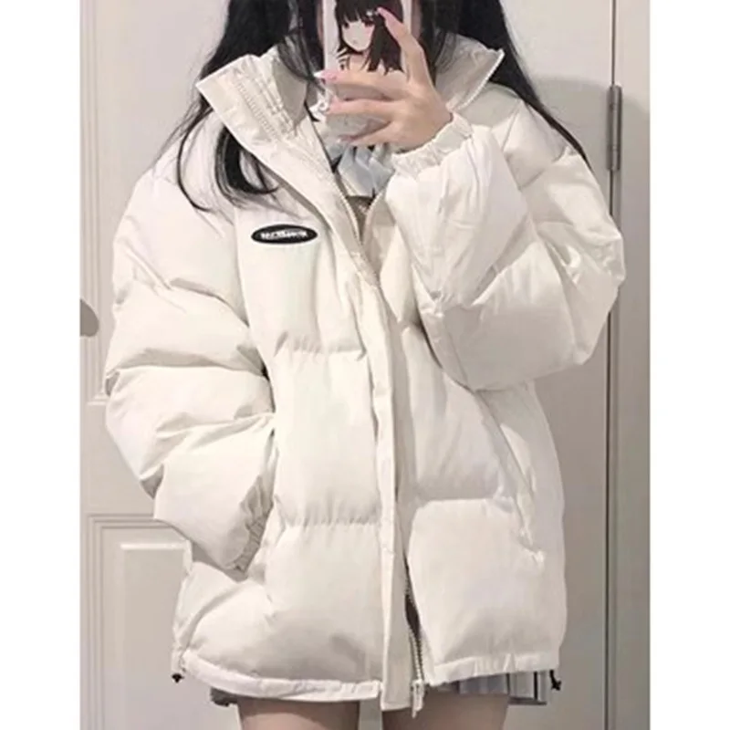 Winter Thiened Loose Women's Cotton Jaet ort Sle Korean Version Student Outerwear Warm Knitted Cotton Coat for Girls
Winter Thiened Loose Women's Cotton Jaet ort Sle Korean Version Student Outerwear Warm Knitted Cotton Coat for Girls