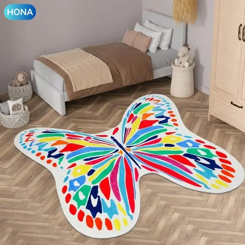 Butterfly Kids Rug for Girls Bedroom, Colorful Washable Nursery Rugs, Soft Kids Area Rug Non Slip Play Mat Carpet for Playroom
Butterfly Kids Rug for Girls Bedroom, Colorful Washable Nursery Rugs, Soft Kids Area Rug Non Slip Play Mat Carpet for Playroom