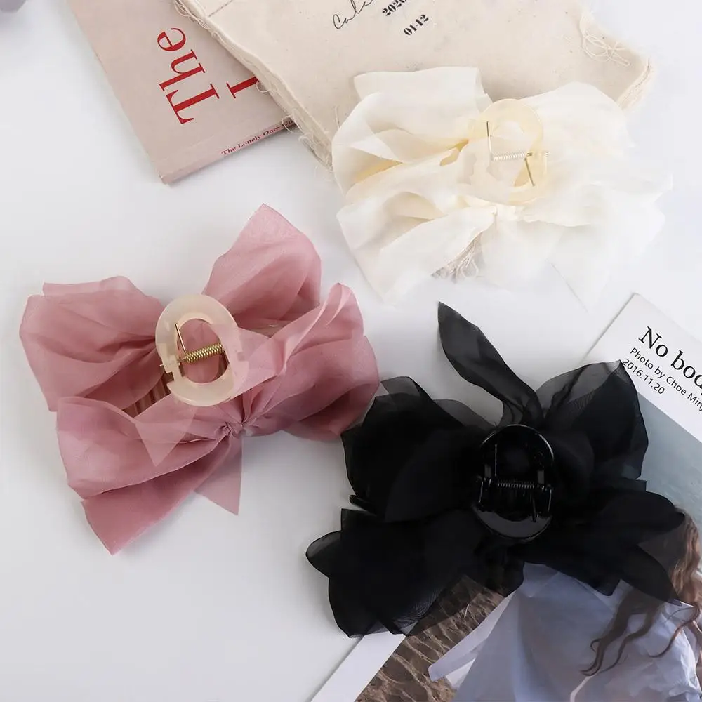 Style Mesh Plastic Hairgrips Fashion Headwear Ponytail Holder Korean Shark Clip Hair Crab Clip Bow Hair Claw Women Hair Clip
Style Mesh Plastic Hairgrips Fashion Headwear Ponytail Holder Korean Shark Clip Hair Crab Clip Bow Hair Claw Women Hair Clip