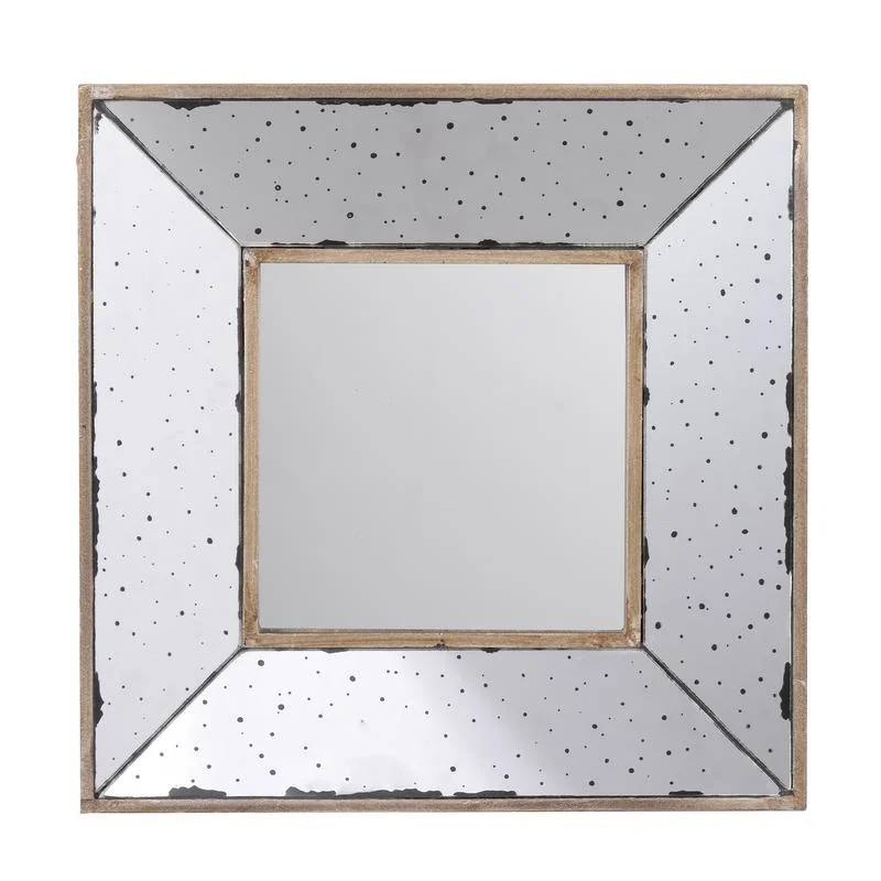 Joe 12 Inch Square Wall Mirror 3D Speckled Off-White Brown
Joe 12 Inch Square Wall Mirror 3D Speckled Off-White Brown