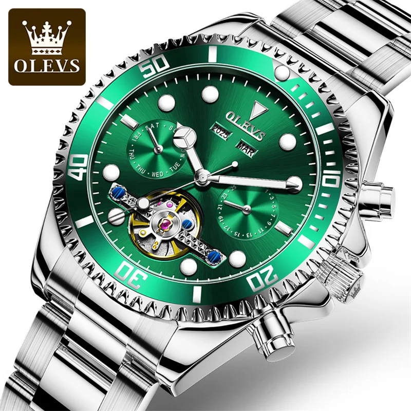 OLEVS Watch For Men Business Waterproof Mens Mechanical Watches Top Brand Luxury Tourbillon Automatic Wristwatch Reloj Hombre
OLEVS Watch For Men Business Waterproof Mens Mechanical Watches Top Brand Luxury Tourbillon Automatic Wristwatch Reloj Hombre