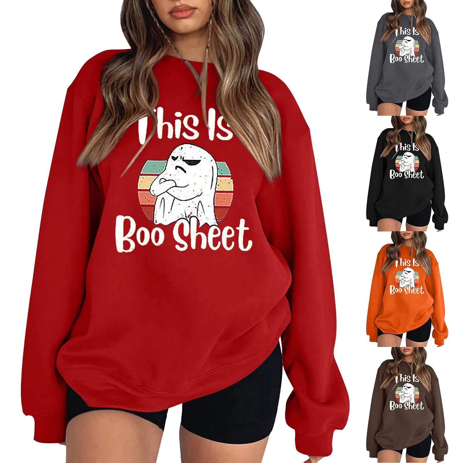 Womens Long Sleeve Tops Womens Halloween Loose Top Fun Printed Drop Shoulder Sleeves Hoodless Pullover Fitness Jacket with Hood
Womens Long Sleeve Tops Womens Halloween Loose Top Fun Printed Drop Shoulder Sleeves Hoodless Pullover Fitness Jacket with Hood