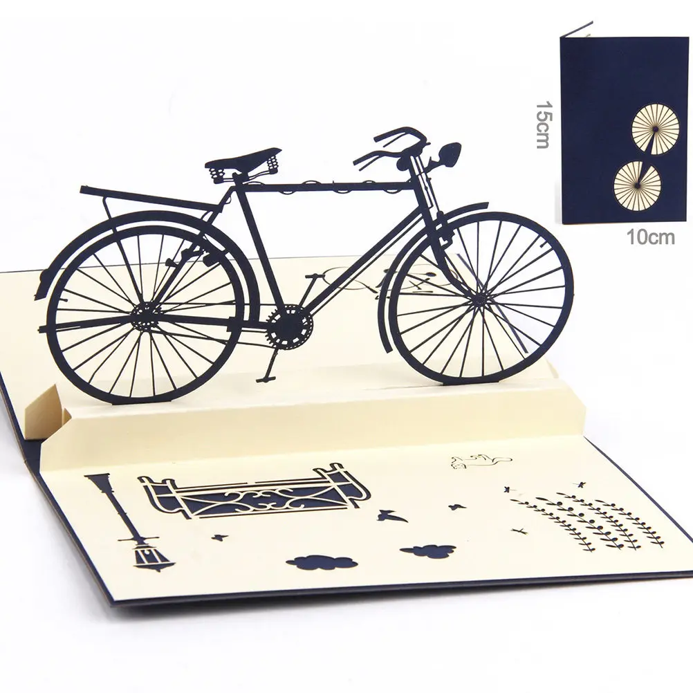 Graduation 3D Greeting Cards Bike Design Handcrafted Quality Paper Innovative 3D Up Effect Bright Colors Congratulatory Message
Graduation 3D Greeting Cards Bike Design Handcrafted Quality Paper Innovative 3D Up Effect Bright Colors Congratulatory Message