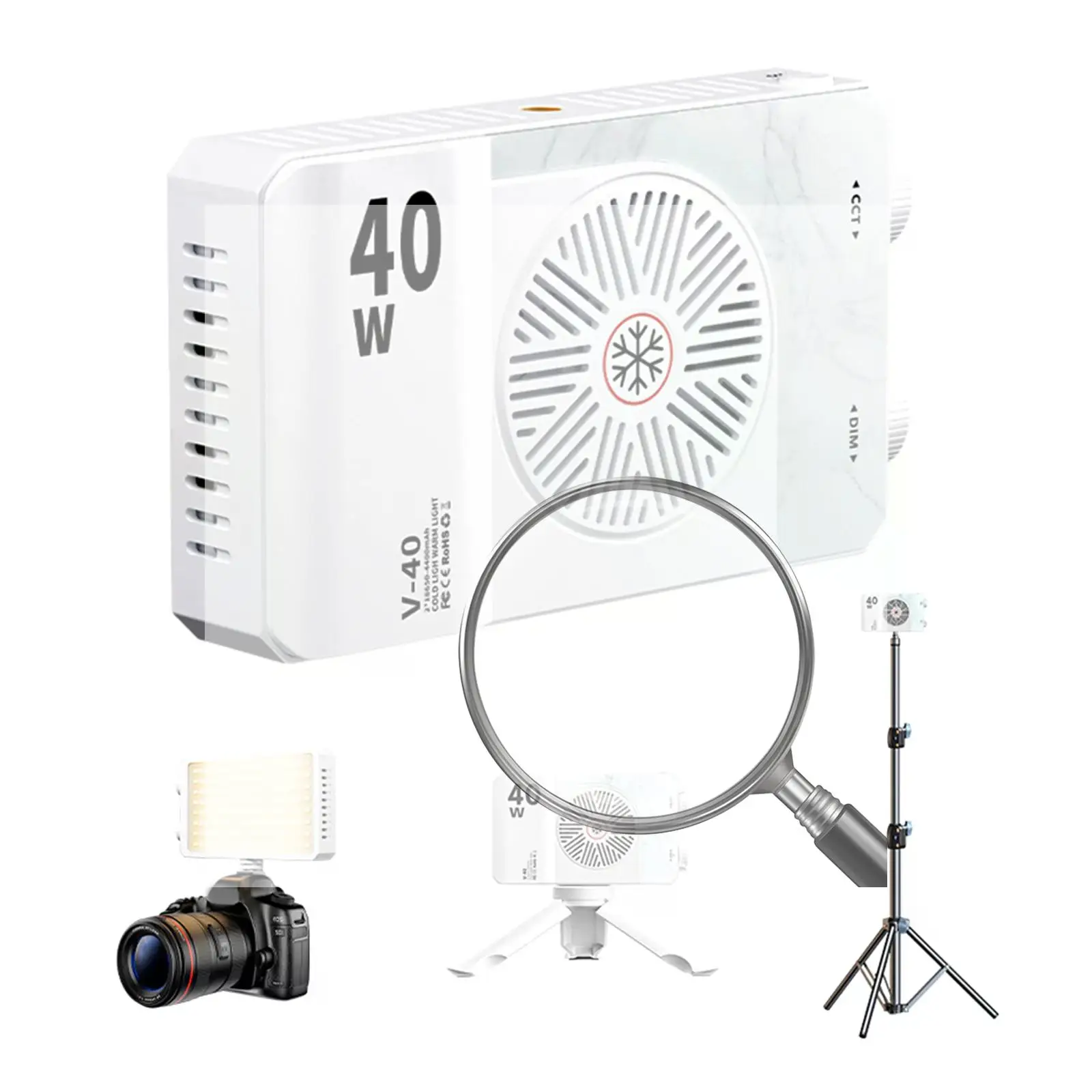 Светодиодный видеосвет 40 Вт, 2800K-9000K, RGB, 4400 мАч, перезаряжаемый, портативный, для фотосъемки
Светодиодный видеосвет 40 Вт, 2800K-9000K, RGB, 4400 мАч, перезаряжаемый, портативный, для фотосъемки