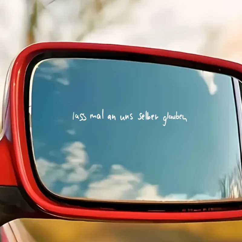 4Pcs/Set Believe In Ourselves Rearview Mirror Stickers, Waterproof Inspirational Vinyl Exterior Decor
4Pcs/Set Believe In Ourselves Rearview Mirror Stickers, Waterproof Inspirational Vinyl Exterior Decor