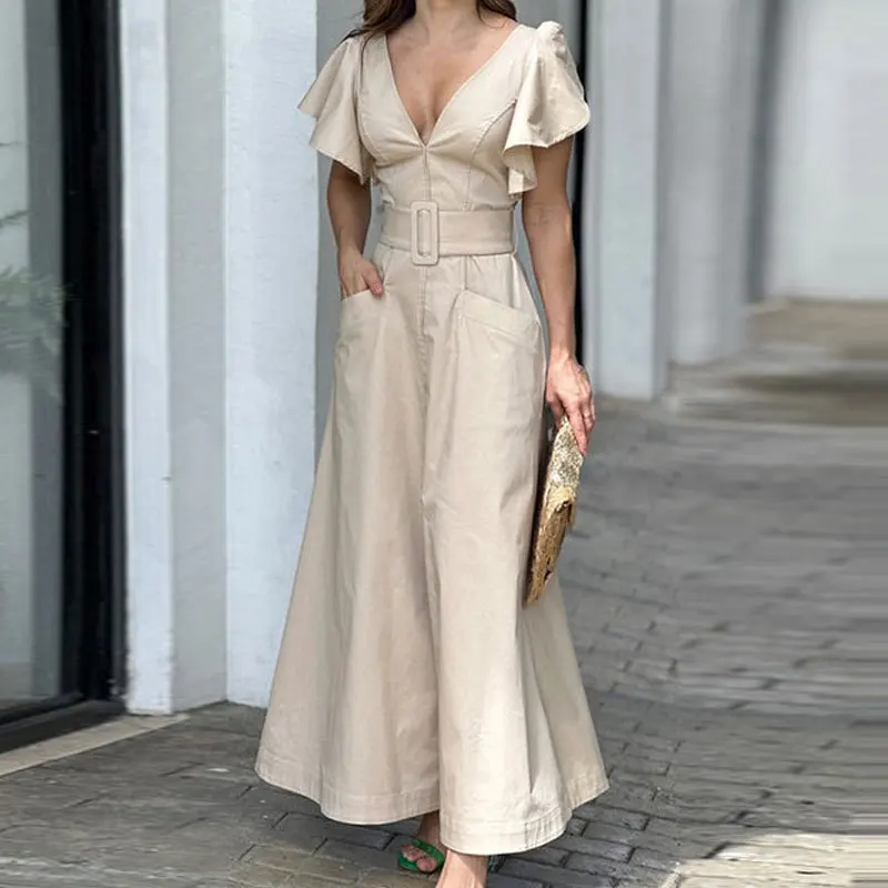 Summer New Women's Solid Color Temperament Commuting Wide Leg Pants Fashionable Casual Women's Jumpsuit European and American
Summer New Women's Solid Color Temperament Commuting Wide Leg Pants Fashionable Casual Women's Jumpsuit European and American