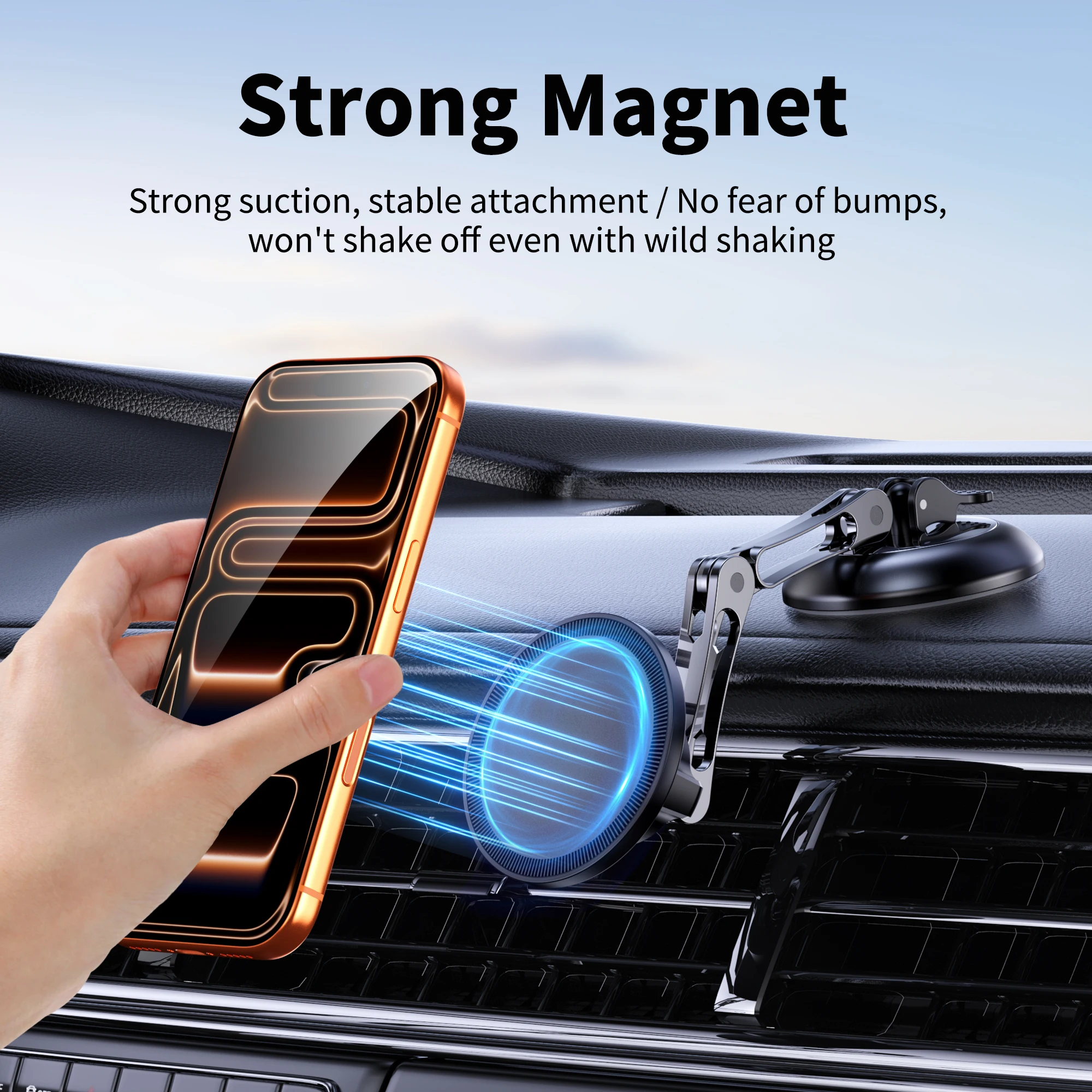 Magnetic Phone Stand Holder Multi-Angle Adjustable Viewing Vacuum Suction Base Universal Cell Phone Mount For Car Dashboard
Magnetic Phone Stand Holder Multi-Angle Adjustable Viewing Vacuum Suction Base Universal Cell Phone Mount For Car Dashboard