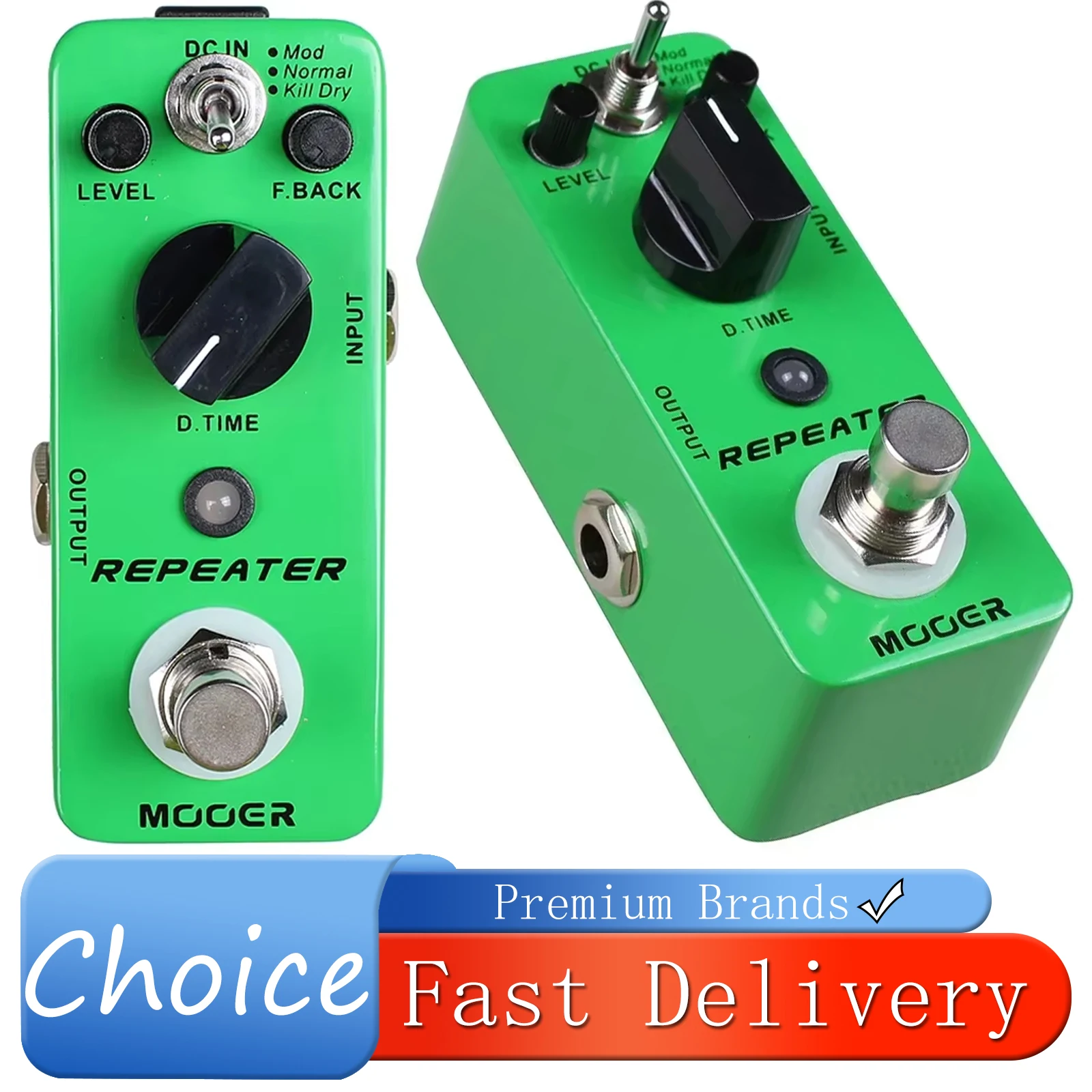 MOOER MDL1 Repeater Guitar Effect Pedal 3 Working Modes Mod Normal Kill Dry Effect Pedal Digital Delay Effect Guitar Accessories
MOOER MDL1 Repeater Guitar Effect Pedal 3 Working Modes Mod Normal Kill Dry Effect Pedal Digital Delay Effect Guitar Accessories