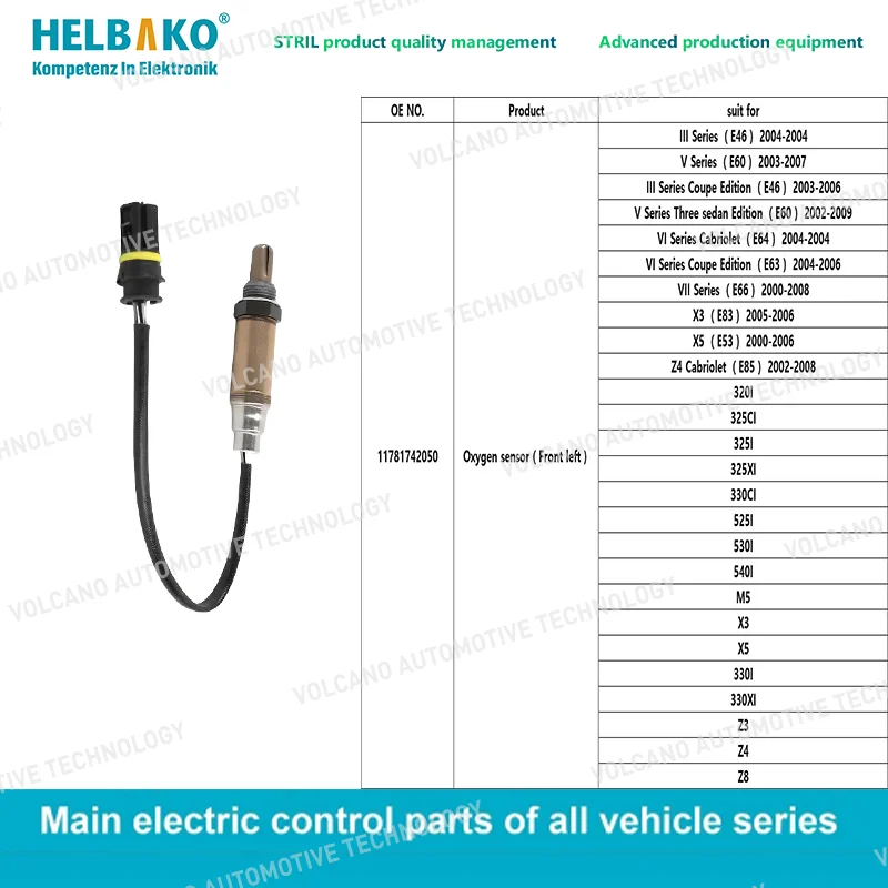 11781742050 Lambda O2 кислородный датчик для BMW E39 E46 E53 E83 X5 Z3 Z8 Series
11781742050 Lambda O2 кислородный датчик для BMW E39 E46 E53 E83 X5 Z3 Z8 Series